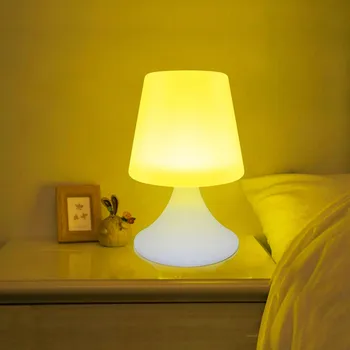 1 gab Krāsains Uzlādējamā Tālvadības pults LED Nakts Gaisma ar Lādētāju un Tālvadības pulti Guļamistabā Kopmītnes istabā gaismas dekori