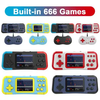 Rokas Spēļu Konsole Nostalģisks Retro Mini Spēle, Spēlētājiem, 3 collu Lielu Ekrānu, iebūvētu 666 Spēles Konsole Atbalsta Duelis
